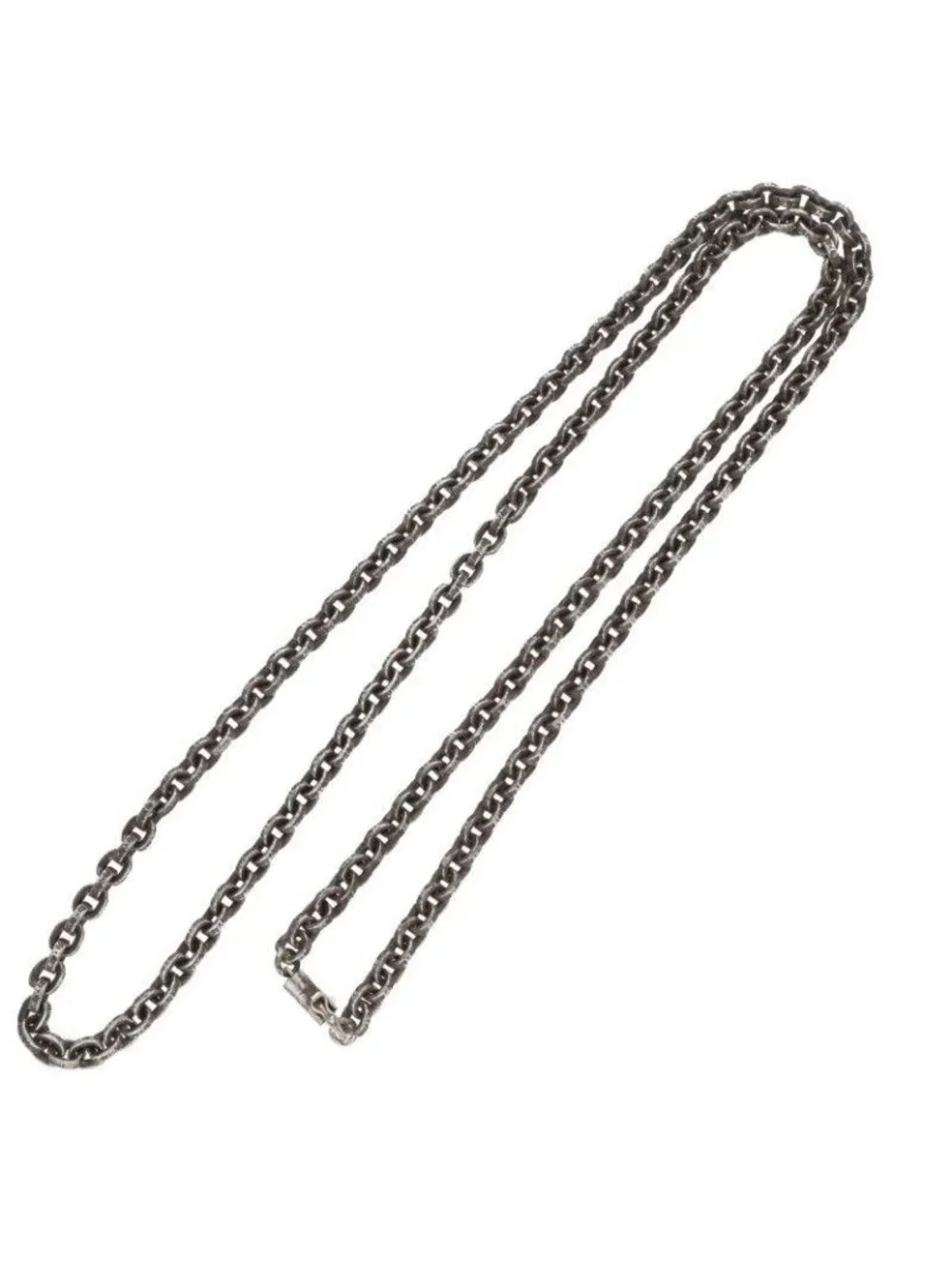 Chrome Hearts Paper Chain 30 Silver Necklace